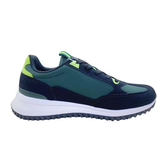 ZAPATILLA KAPPA NIÑO AUTHENTIC ARKLOW NEGRA Y VERDE 321U7XW 1