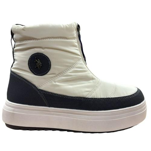 BOTAS US POLO ASSN MUJER BEIGE Y MARRÓN ICY003-LBE 1