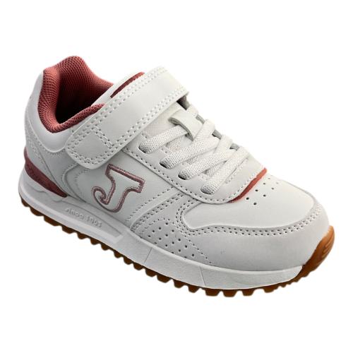 ZAPATILLA JOMA NIÑA TORNADO JR 2532 BLANCO ROSA CASUAL 1