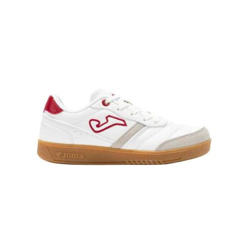 ZAPATILLA JOMA FUTBOL SALA MUNDIAL JR 2502 BLANCA Y BEIGE 1