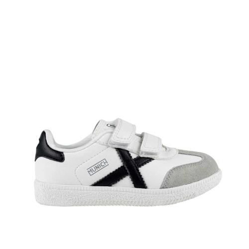 ZAPATILLA MUNICH FUTBOL SALA MINI ASTRO 8032001 NIÑO BLANCA VELCRO 1