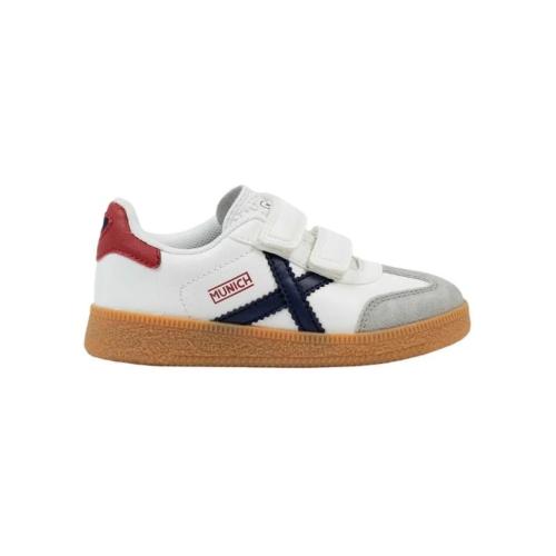 ZAPATILLA MUNICH FUTBOL SALA MINI BARRU 8032010 NIÑO BLANCA VELCRO 1