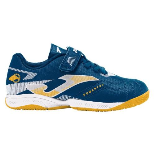 JOMA POWERFUL JR FUTBOL SALA NIÑO  AZUL AMARILLA  2603  INDOOR 1