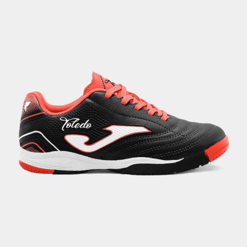 ZAPATILLA JOMA FUTBOL SALA TOLEDO INDOOR NIÑO JR 2601 NEGRA Y FLUOR 1