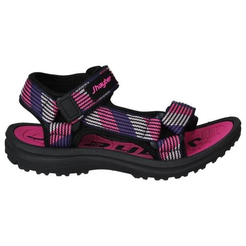 J´HAYBER SIERRA SANDALIAS NIÑA DEPORTIVA NEGRA Y ROSA ZN51394 200 1