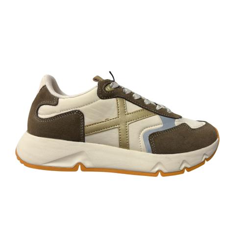 MUNICH MAMBA 14 ZAPATILLA  MUJER DEPORTIVA BEIGE Y MARRÓN 4191011 1